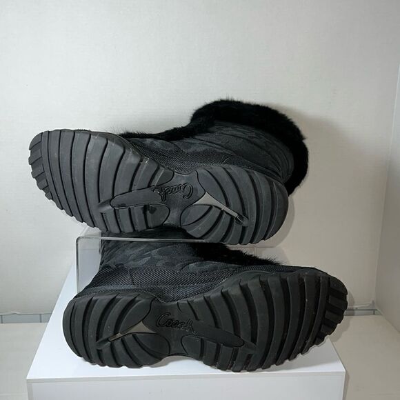 Coach Jennie Rabbit Fur Boots - Picture 5 of 7